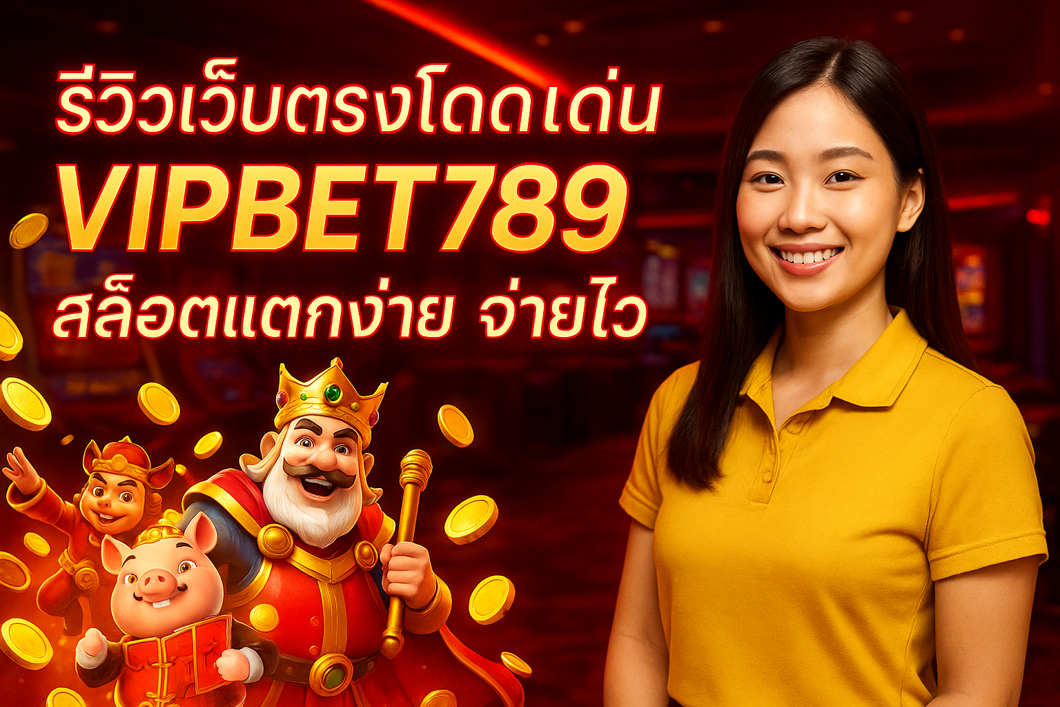รีวิวเว็บตรงโดดเด่น VIPBET789 สล็อตแตกง่าย จ่ายไว